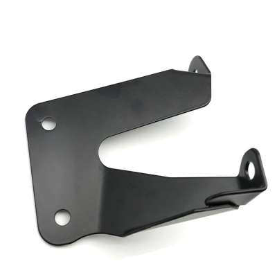 Black Zinc Plated Flat Sheet Metal Fabrication Plate Bracket