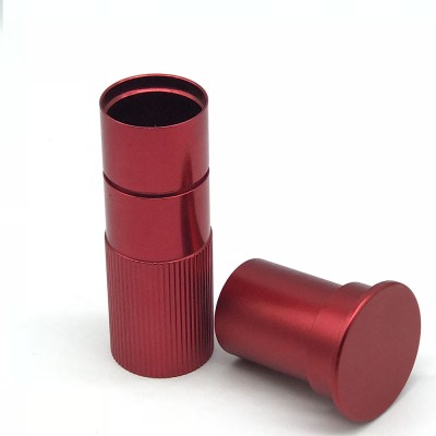 Custom Made Precision Anodized Aluminum Sleeve With Threaded