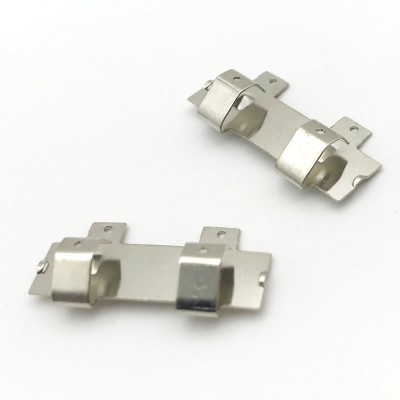 Custom Non-Standard Nickel Plated Flat Steel Wire Terminal Clip For Electrical