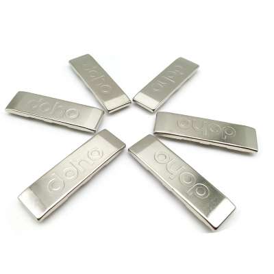 Customized Round/ Square Silver Plated Metal Logo Tag For Furniture